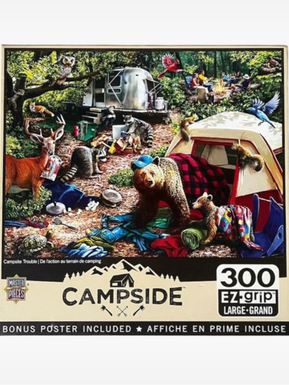 Master Pieces Campside "Campsite Trouble" 300 Piece Puzzle